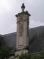 Blois, Chateau, Aile Francois Ier , Cheminee (2)